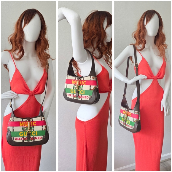 Auth Gucci LMTD 100 JACKIE 1961 Music Is Mine Shoulder/Hobo Bag - Picture 4 of 11